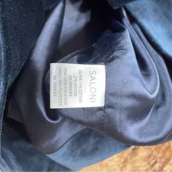 SALONI Greta Women’s Mini Dress Off Shoulder‎ Navy Size 0 - Picture 10 of 10